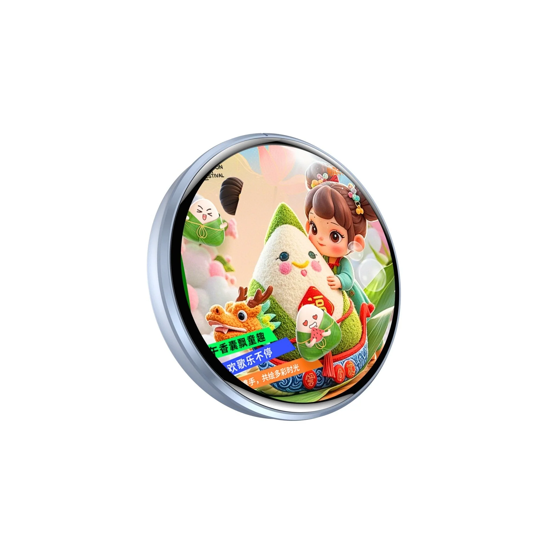 Digital Badge Photo Video GIF Display Screen Pins Pixel Touchscreen Lightweight 500mAh - Image 10