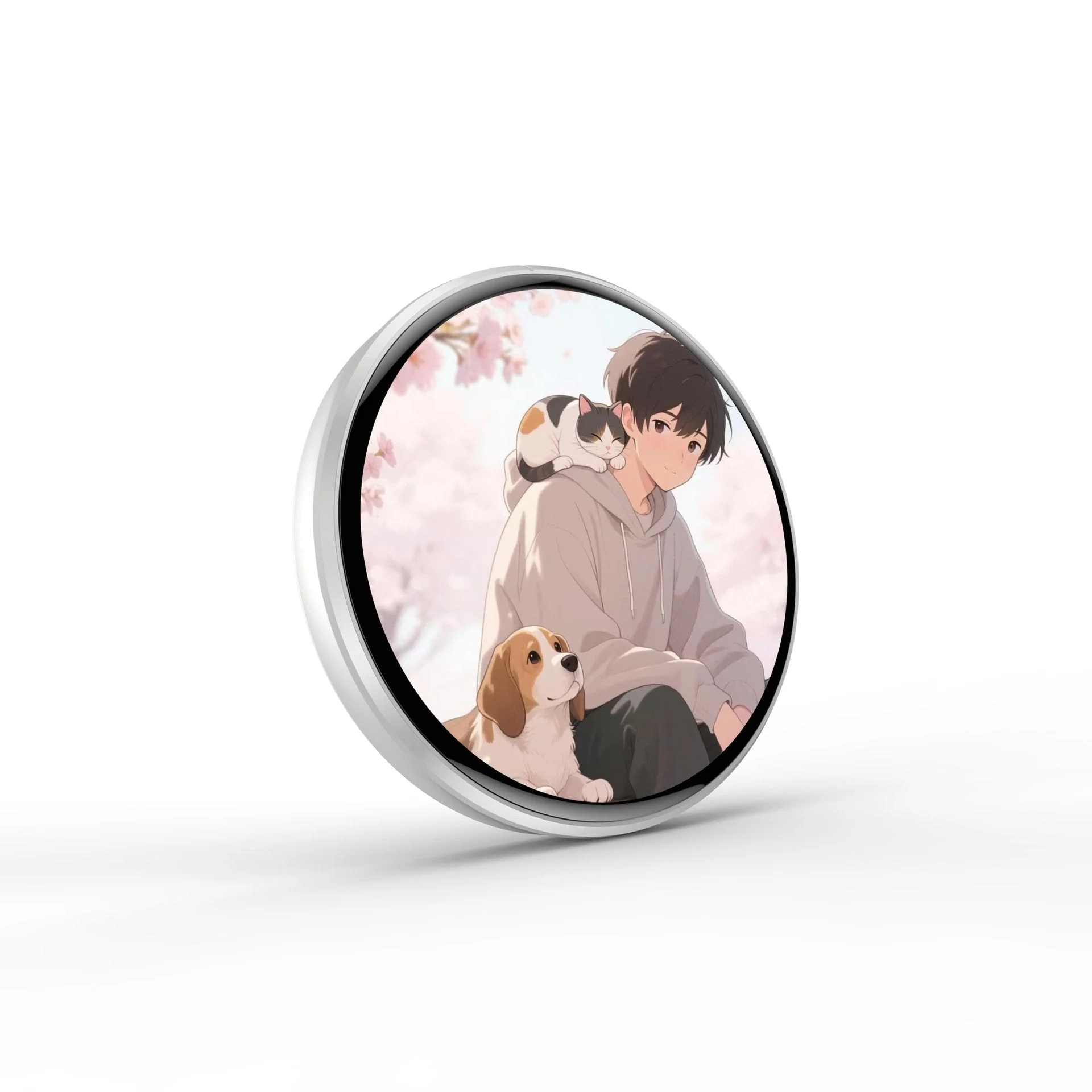 Digital Badge Photo Video GIF Display Screen Pins Pixel Touchscreen Lightweight 500mAh - Image 12