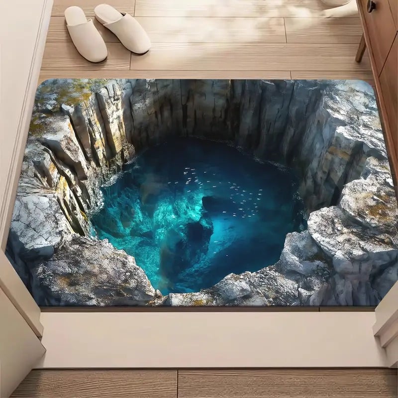 Visual Illusion Endless Abyss Pattern HD Printed Non-Slip Doormat 🔥Same as in the video - Image 16