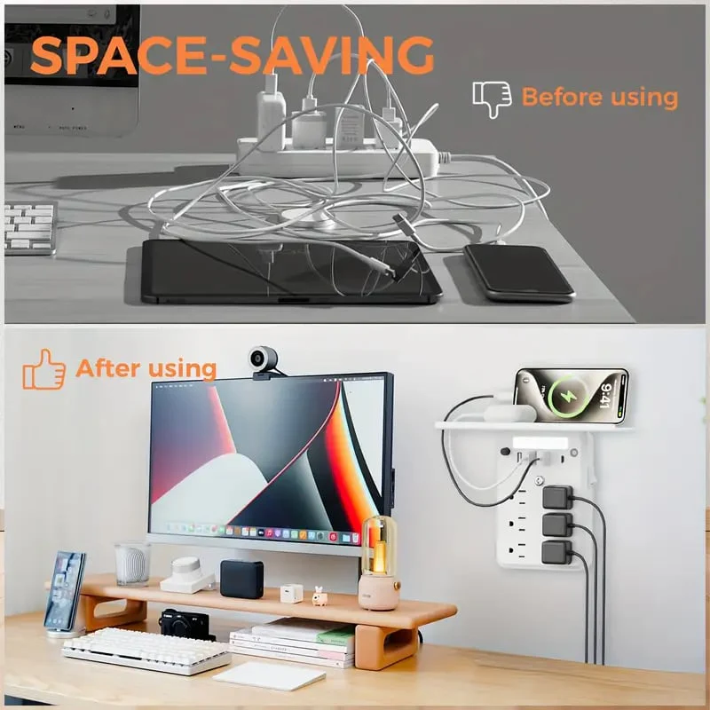 💥🎁Wall Outlet Extender with Shelf Night - Image 9