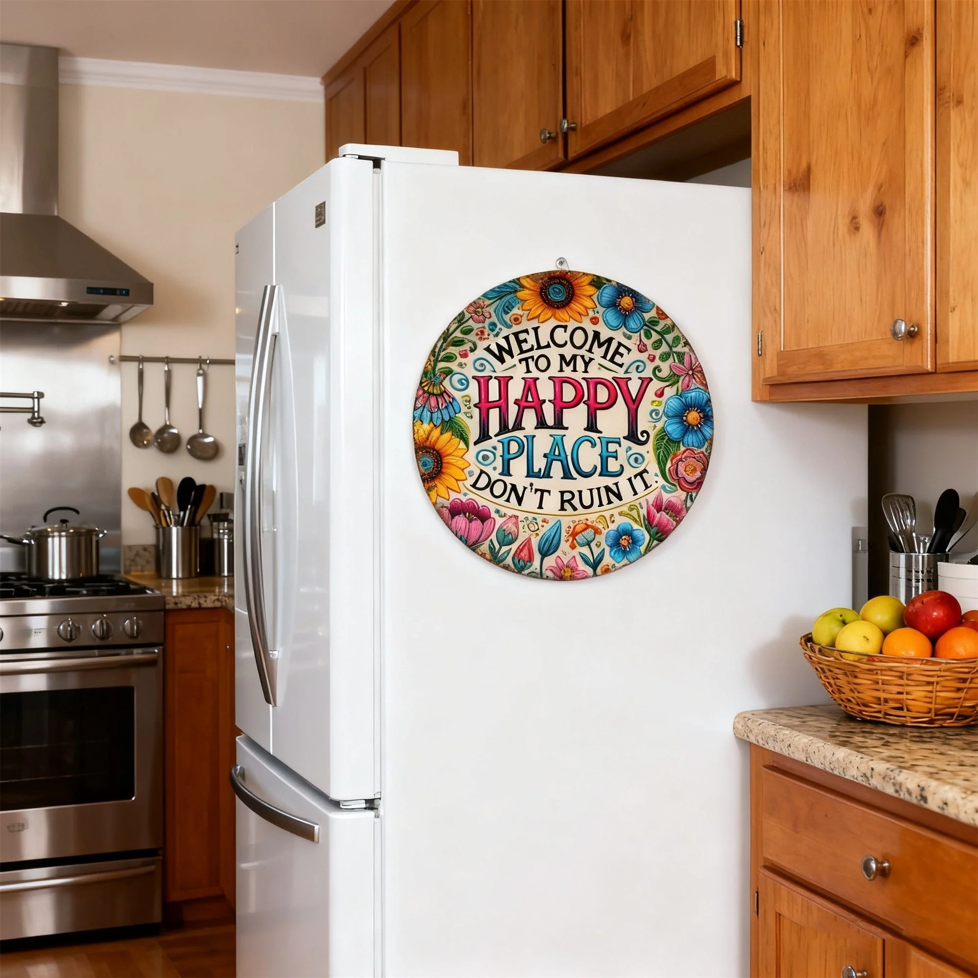 🔥Welcome to My Happy Place – Metal Wall Sign - Image 5