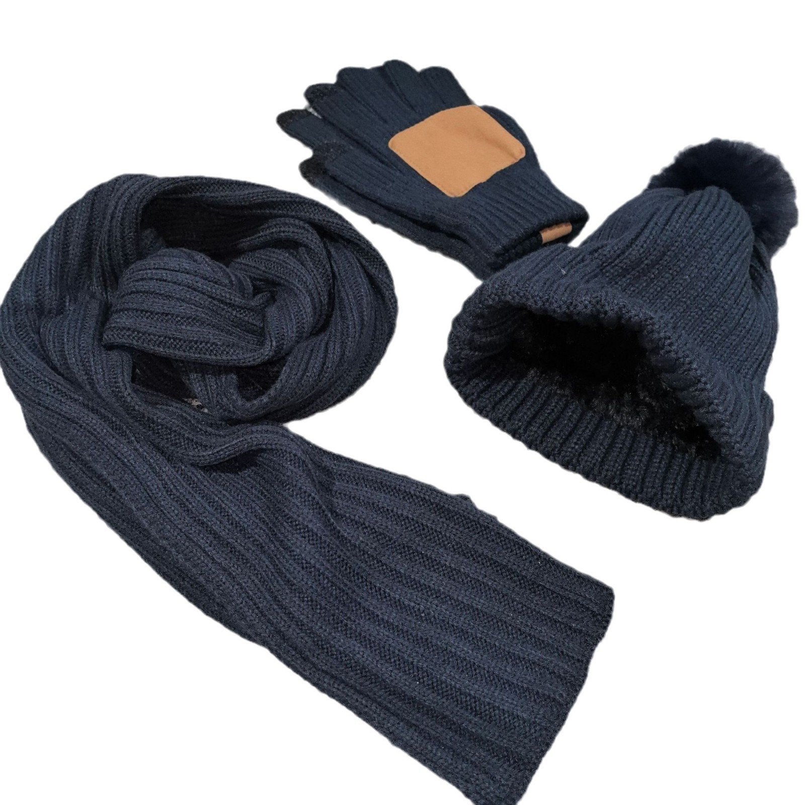 Winter Beanie Hat Scarf 🧣 Touchscreen Gloves Set for Women Men, Warm Accessories Perfect 3 PCS Birthday Gift🎁 - Image 7