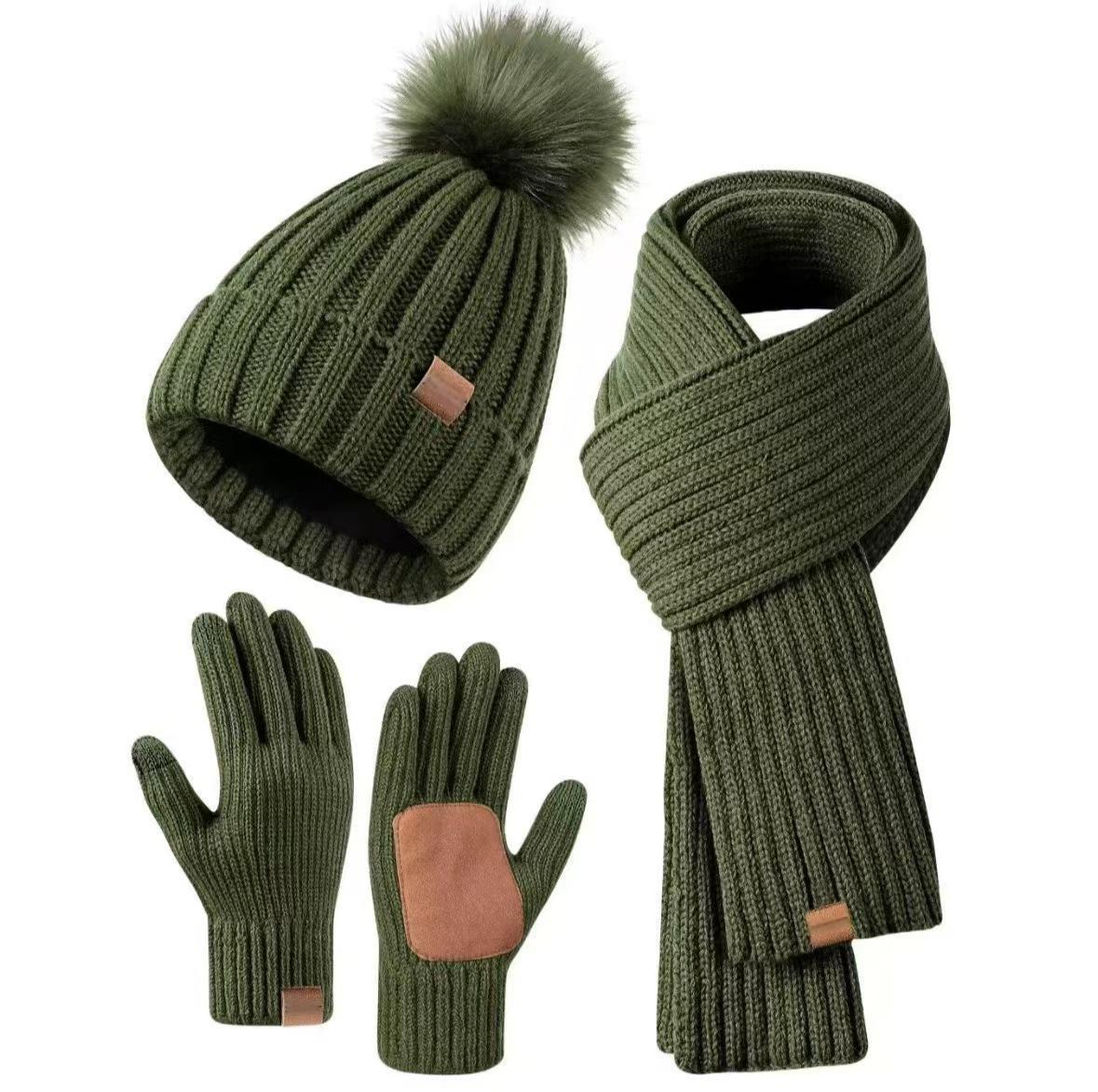 Winter Beanie Hat Scarf 🧣 Touchscreen Gloves Set for Women Men, Warm Accessories Perfect 3 PCS Birthday Gift🎁 - Image 8