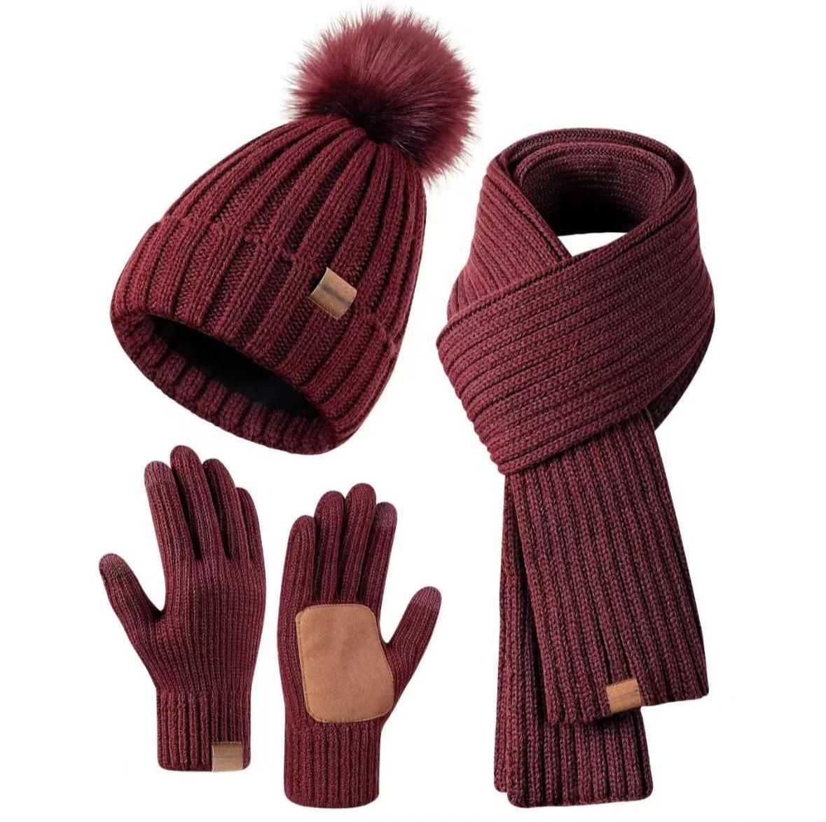 Winter Beanie Hat Scarf 🧣 Touchscreen Gloves Set for Women Men, Warm Accessories Perfect 3 PCS Birthday Gift🎁 - Image 9