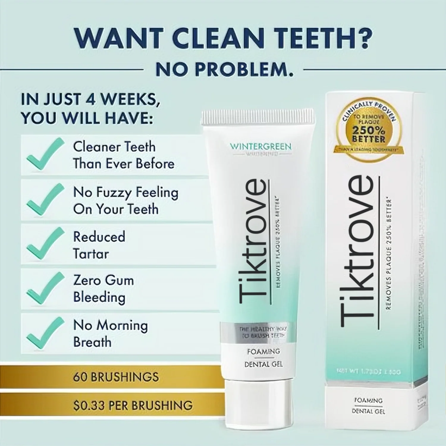 Tiktrove Wintergreen Gel Toothpaste - Image 6
