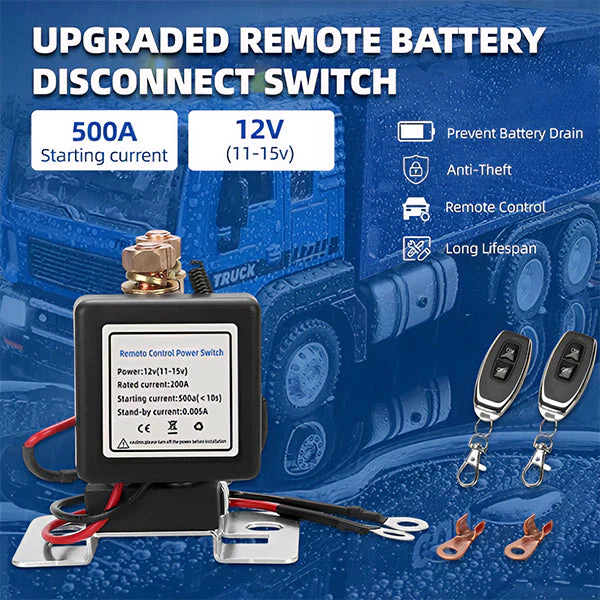 WIRELESS REMOTE CONTROL BATTERY RELAY SWITCH đ - Image 8