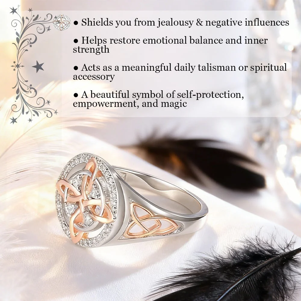 🔥⏰Last Batch Selling Fast!🔮💍Handmade S925 Witch's Return-Knot Protection Ring💞Protect Your Loved Ones - Image 4