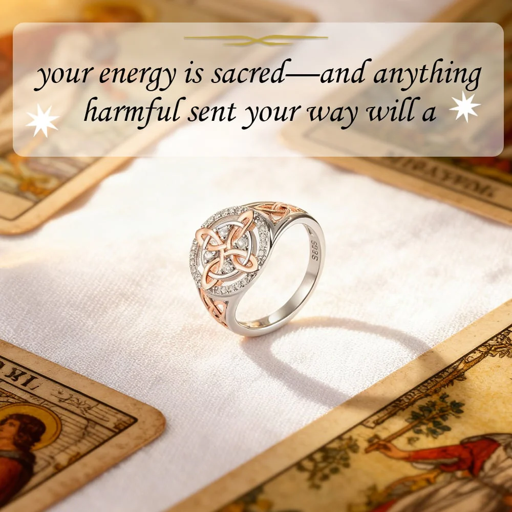 🔥⏰Last Batch Selling Fast!🔮💍Handmade S925 Witch's Return-Knot Protection Ring💞Protect Your Loved Ones - Image 5