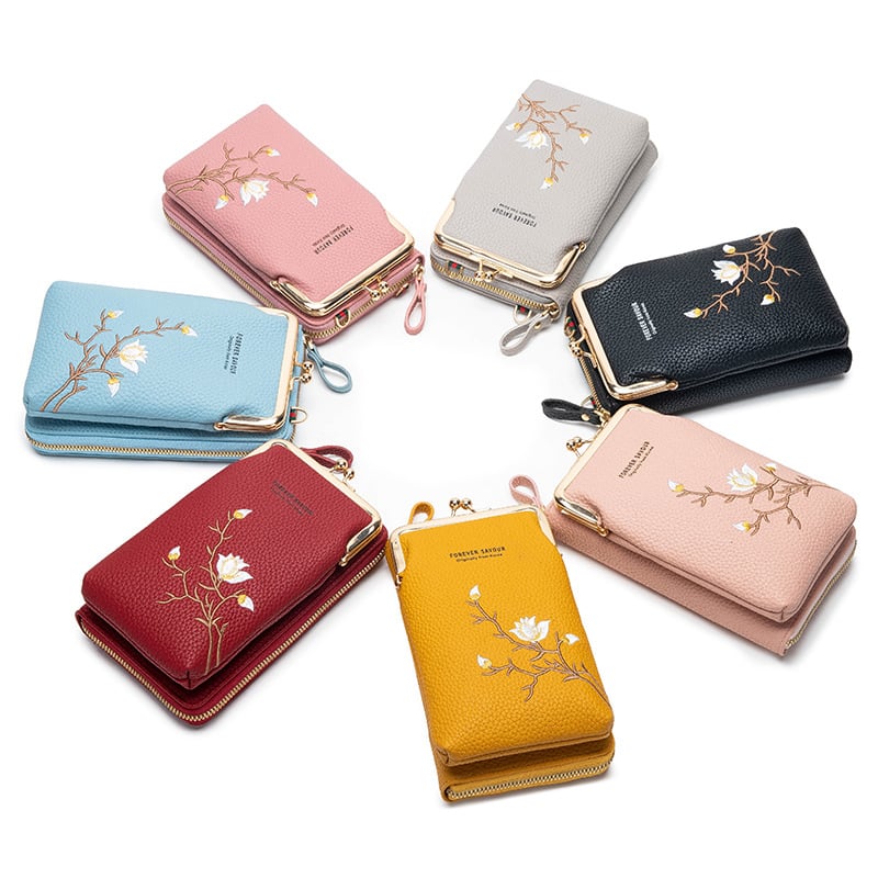 🔥 🎁Women Sling Cross-Body Wallet with Mobile Cell Phone Holder - Image 7