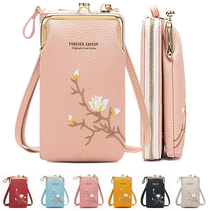 🔥 🎁Women Sling Cross-Body Wallet with Mobile Cell Phone Holder - Image 8