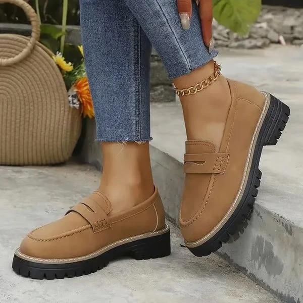 Women's Lightweight Vintage Penny Loafers - Image 13