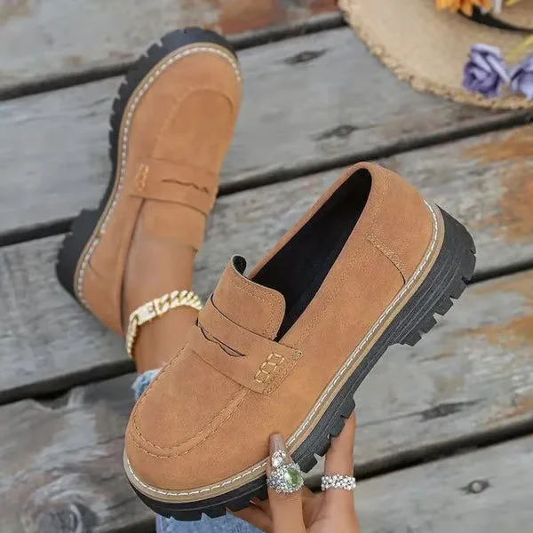 Women's Lightweight Vintage Penny Loafers - Image 2