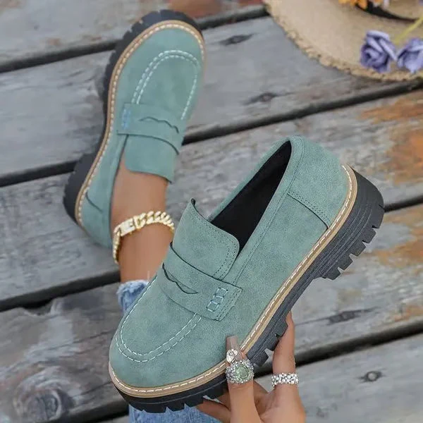 Women's Lightweight Vintage Penny Loafers - Image 5