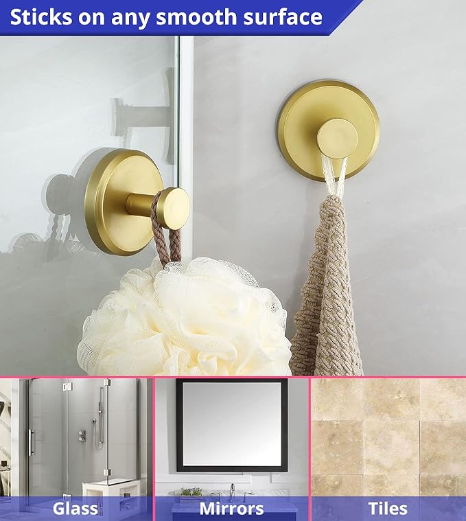 🔥 Stainless Steel Suction Cup Hooks (2X) - Image 2