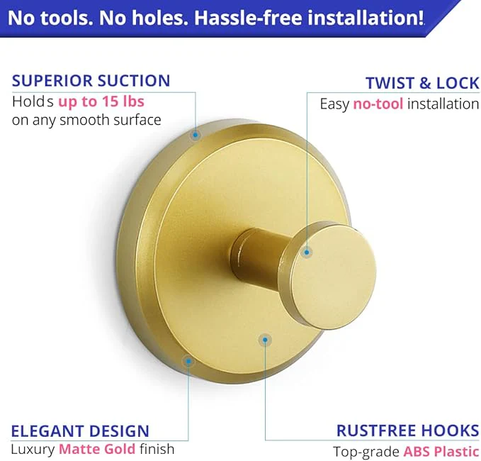 🔥 Stainless Steel Suction Cup Hooks (2X) - Image 9